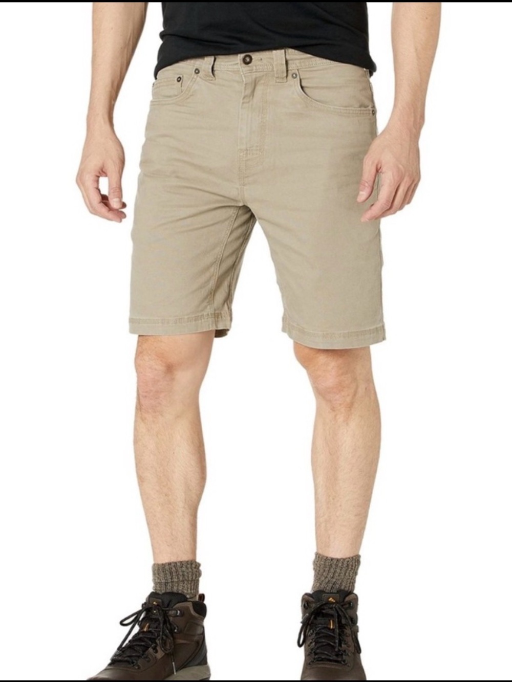 Prana Bronson Hiking Outdoor Utility Organic Cotton Dark Khaki 9” Shorts 30